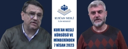 KUR&#039;AN NESLİ KÜRSÜSÜ VE MİNBERİNDEN